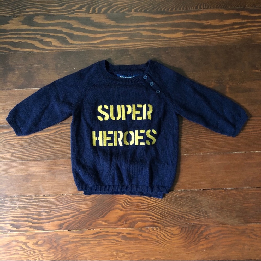 Zadig & Voltaire “Superhero” sweater (9-12 months)